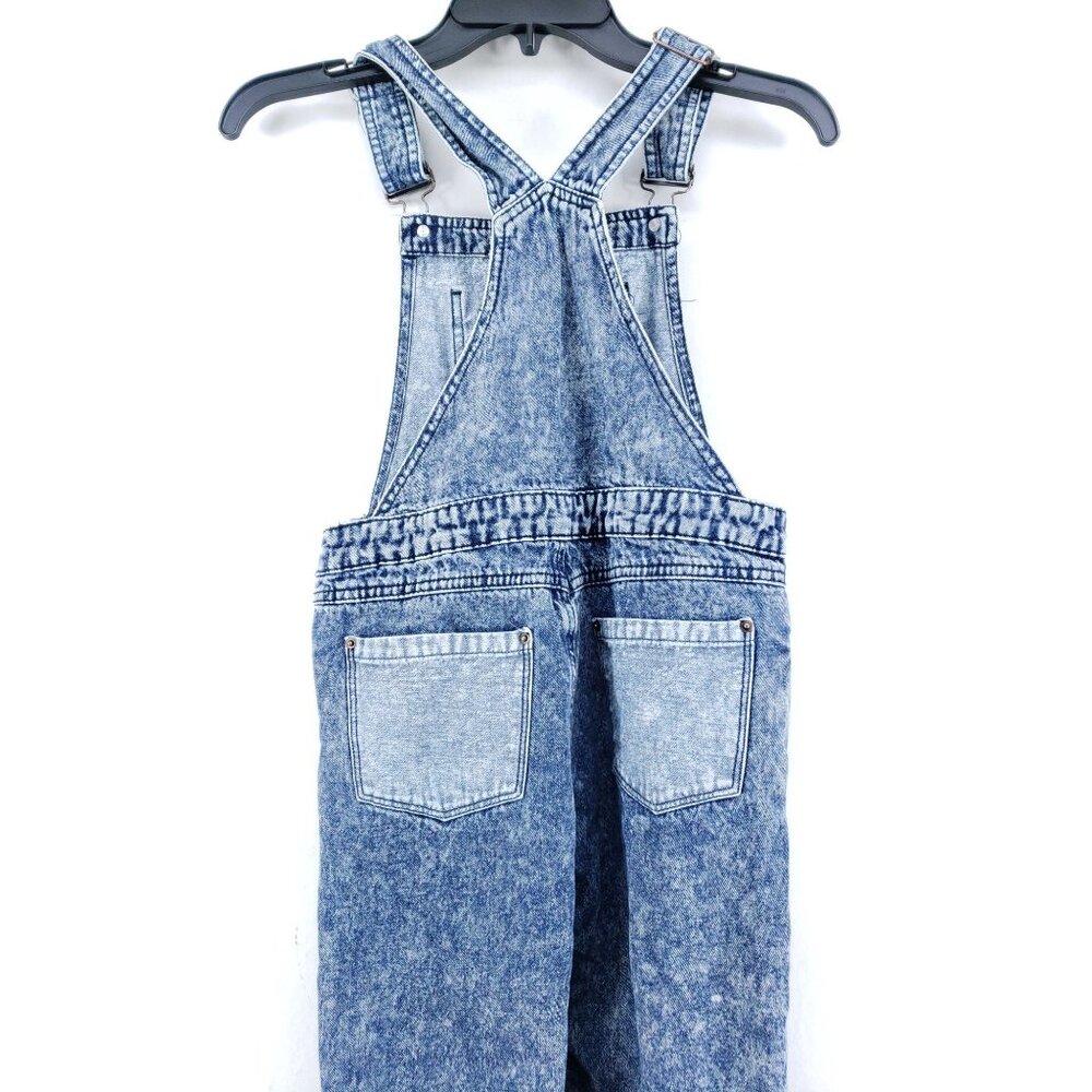 Chillipop Destroyed Overalls Girls Size 12 Acid Wash - Picture 5 of 9